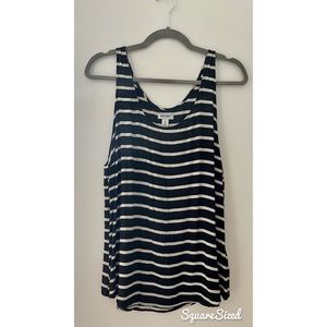 Black and white striped tank top